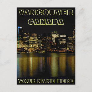 Carte postale Vancouver Personnalisez CItyscape