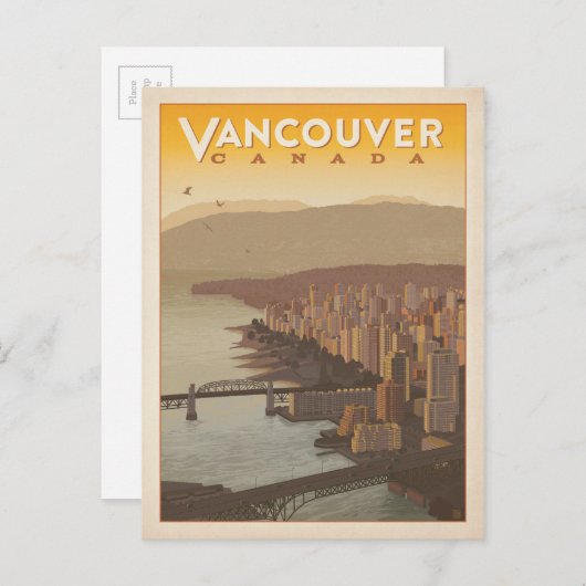 Carte Postale Vancouver Skyline | Canada (Devant / Derrière)