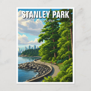 Carte Postale Vancouver Stanley Park Canada Travel