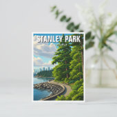 Carte Postale Vancouver Stanley Park Canada Travel (Debout devant)