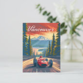 Carte Postale Vancouver Vintage Racing Car (Debout devant)