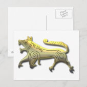 Carte Postale Vang Runestone en or (Devant / Derrière)