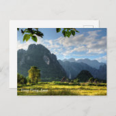 Carte Postale Vang Vieng Laos (Devant / Derrière)