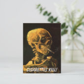 Carte Postale vangogh_skull_cigarette, Cigarettes tue ! (Debout devant)
