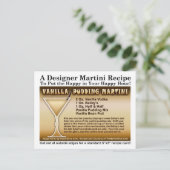 Carte postale Vanilla Pudding Martini Recette (Debout devant)