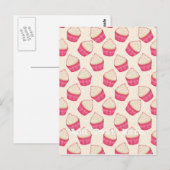 Carte Postale Vanilla Sprinkle Motif Cupcake (Devant / Derrière)