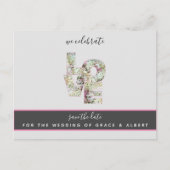 Carte Postale Vanilla Strawberry Hydrangeas Mariage Date de sauv (Devant)