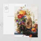 Carte Postale Vanitas - Le crâne (Devant / Derrière)