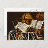 Carte Postale "Vanitas" Still Life - Adam Bernaert (1665) (Devant / Derrière)