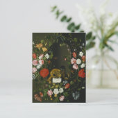 Carte Postale Vanitas Vie morte avec Fleurs (Debout devant)