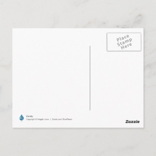 Carte postale Vanity (Dos)