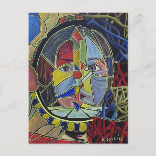 Carte postale Vanity Abstrait Art non sécurisée (Devant)