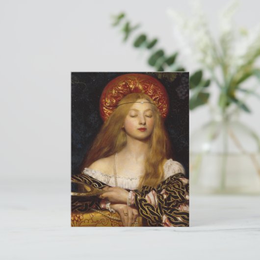 Carte Postale Vanity - Un Maiden Médiéval (Debout devant)