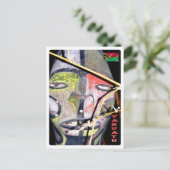 Carte Postale Vanuatu - Masque - (Debout devant)