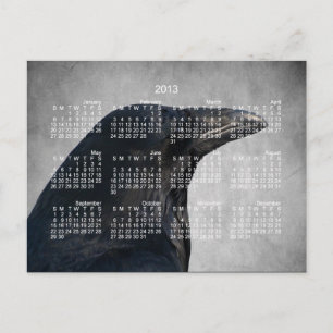 Carte Postale Vapeur De Corbeau Tiré ; Calendrier 2013