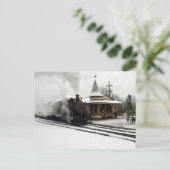 Carte Postale Vapeur en hiver (Debout devant)