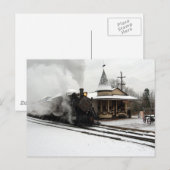 Carte Postale Vapeur en hiver (Devant / Derrière)