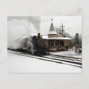Carte Postale Vapeur en hiver