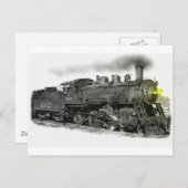 Carte Postale Vapeur noire (Devant / Derrière)