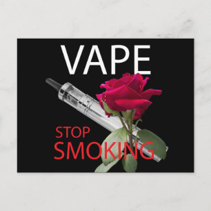 Carte Postale Vapez. Arrêtez de fumer
