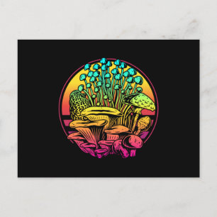 Carte Postale Vaporwave de champignons
