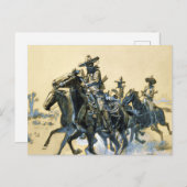Carte Postale "Vaqueros" Art occidental de Charles M Russell (Devant / Derrière)