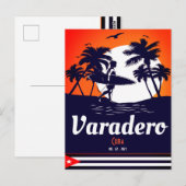 Carte Postale Varadero Cuba Souvenirs Vintages Palmier (Devant / Derrière)
