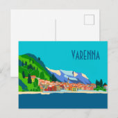 Carte Postale Varenna Como Italie Illustration Voyage (Devant / Derrière)