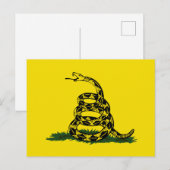 Carte Postale Variante du drapeau de Gadsden (Devant / Derrière)