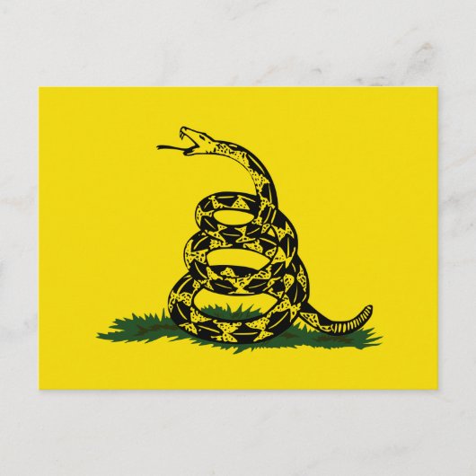 Carte Postale Variante du drapeau de Gadsden (Devant)