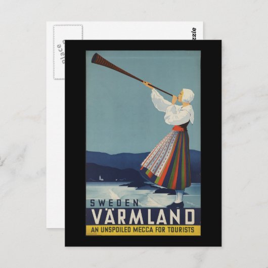 Carte Postale VarmLand Suède (Devant / Derrière)