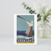 Carte Postale Varmland Suède - Voyage Rétro (Debout devant)