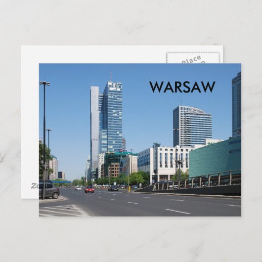 CARTE POSTALE VARSOVIE (Devant / Derrière)