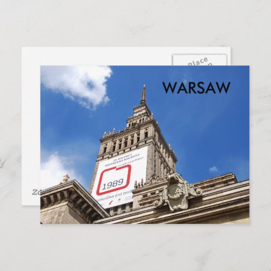 Carte Postale Varsovie (Devant / Derrière)