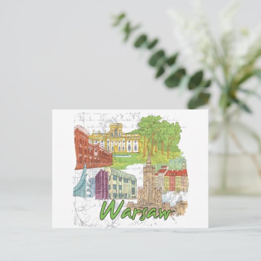 Carte Postale Varsovie (Debout devant)