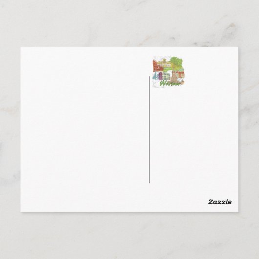 Carte Postale Varsovie (Dos)