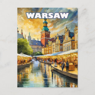 Carte Postale Varsovie, cœur vibrant de la Pologne