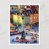 Carte Postale Varsovie - Colonne Sigismond - Pologne - (Devant)