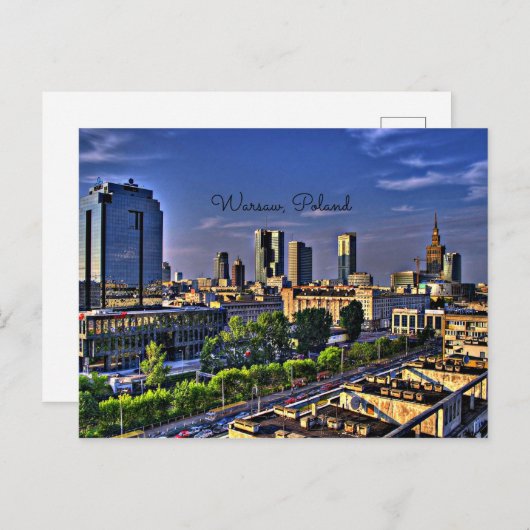 Carte Postale Varsovie, Pologne (Devant / Derrière)