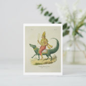 Carte Postale Varuna, Dieu des Océans, gravée par Charles Eti (Debout devant)