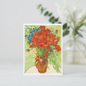 Carte Postale Vase avec Cornflowers et Poppies, Van Gogh (Debout devant)