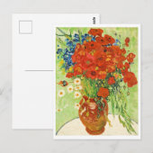 Carte Postale Vase avec Cornflowers et Poppies, Van Gogh (Devant / Derrière)