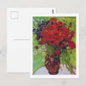Carte Postale Vase avec Cornflowers et Poppies, Van Gogh (Devant / Derrière)