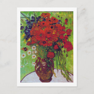 Carte Postale Vase avec Cornflowers et Poppies, Van Gogh