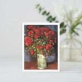 Carte Postale Vase avec des papillons rouges Vincent Van Gogh (Debout devant)