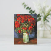 Carte Postale Vase avec des pavots rouges par Vincent van Gogh (Debout devant)