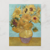 Carte Postale Vase avec douze tournesols par Vincent van Gogh (Devant)