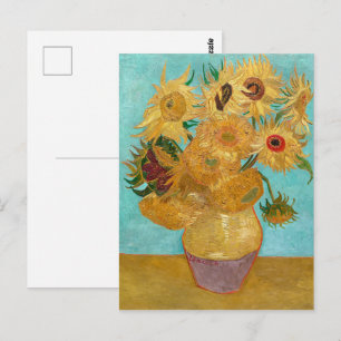 Carte Postale Vase avec douze tournesols   Van Gogh  