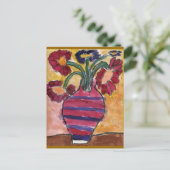 Carte Postale Vase avec fleurs (Debout devant)