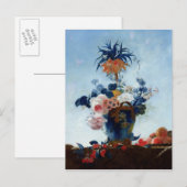 Carte Postale Vase avec fleurs (Devant / Derrière)